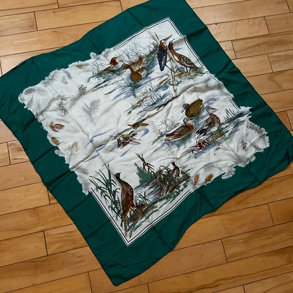 Bird vintage scarf - Picture 7 of 7